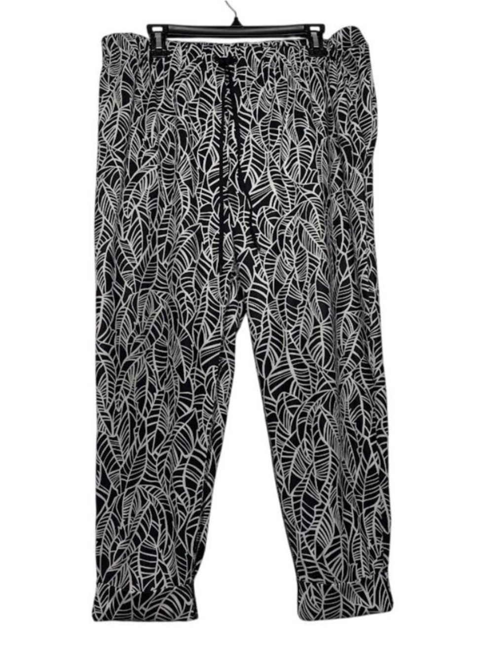 lululemon Black & White Abstract Print Jogger Leggings